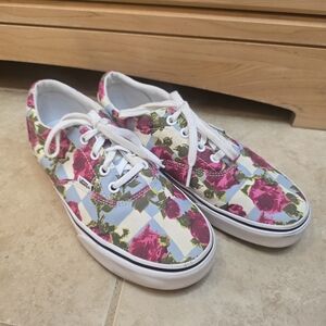 Vans Off The Wall Sneakers Doheny Floral Shoes Size 7.5 Wide